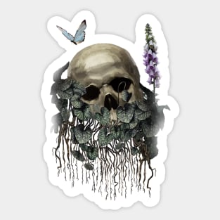 Skull and Nature Sticker